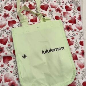 lululemon athletica Light Green Reusable Tote Bag